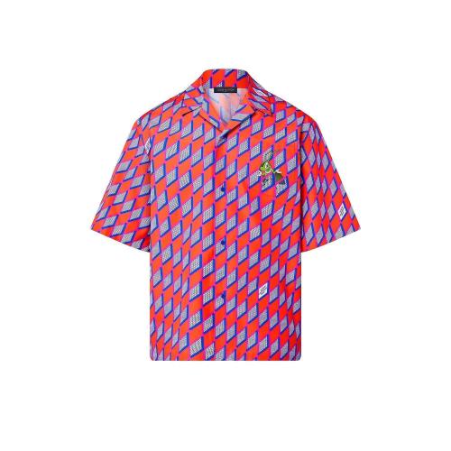  LV路易威登 22年秋冬 男士 短袖衬衫 短袖衬衫 1AAGHP 1AAGHT 1AAGHN 1AAGHS 1AAGHQ 1AAGHO 1A