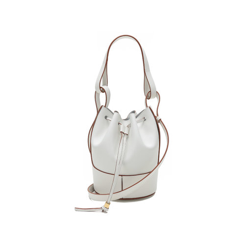 LOEWE/罗意威  女士Balloon系列小号牛皮革手提单肩斜挎包水桶包抽绳包 A710C31X31