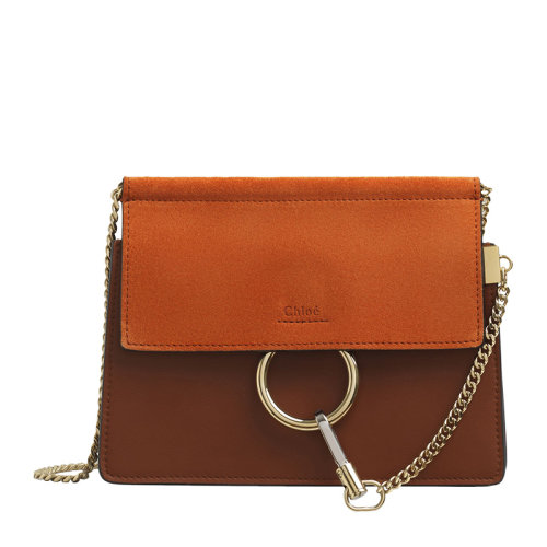 CHLOE/克洛伊 FAYE 系列 女士浅桉色挎包单肩包