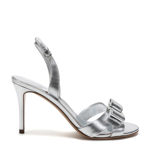 SalvatoreFerragamo/菲拉格慕 女士LIDA系列 牛皮蝴蝶结凉鞋高跟鞋 0728762