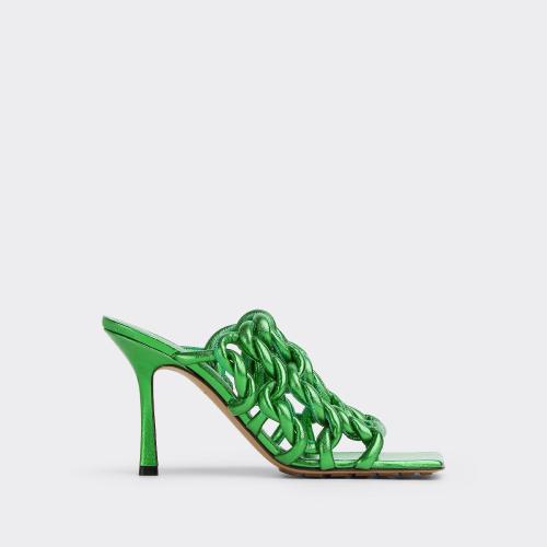  BV葆蝶家 22年秋冬 女士 高跟凉鞋 mules stretch 716242V29N04769