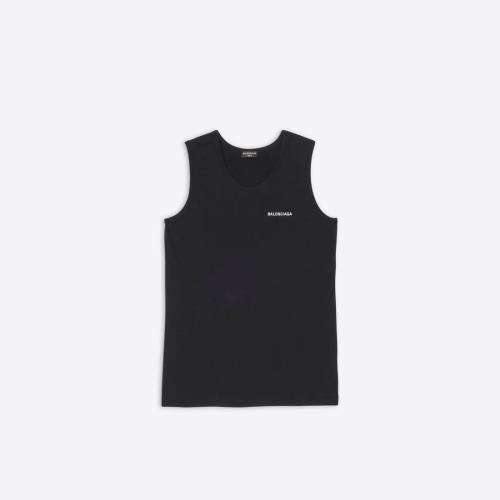  BALENCIAGA巴黎世家 22年秋冬 女士 背心 Womens Balenciaga Loose Tank Top in Black 697880T