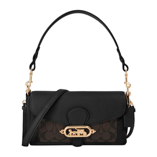 COACH/蔻驰女士拼色PVC/配皮马车金属标锁扣酒神包单肩包斜挎包手提包女包 F90782多色可选