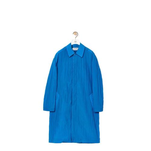  LOEWE罗意威 22年秋冬 男士 大衣 Duster coat in textured nylon H526Y02W22-5470