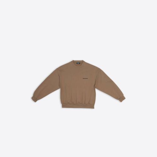  BALENCIAGA巴黎世家 22年春夏 女士 卫衣 Womens Balenciaga Sweatshirt Regular Fit  in Beig