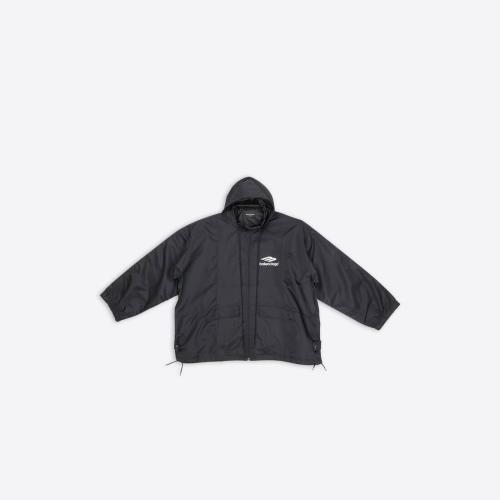  BALENCIAGA巴黎世家 22年春夏 女士 夹克 3B SPORTS标识褶皱风衣 698871TLO251000