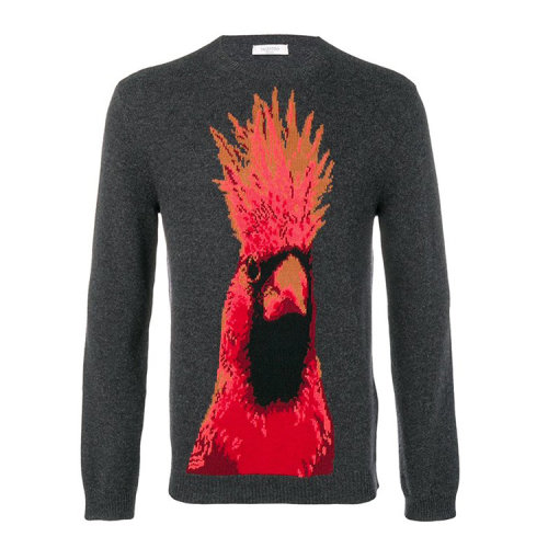 Valentino/华伦天奴 19年春夏 套头 男性 打底衫 鸡 男士针织衫/毛衣 RV3KC00RFIW 113