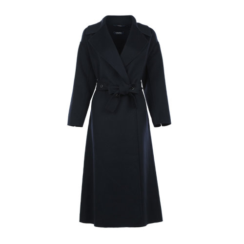 MaxMara/麦丝玛拉21新品S'MaxMara羊毛翻领宽松浴袍式女士大衣外套90160419000EMILY0