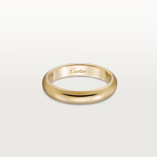  CARTIER 22年秋冬 女士 戒指 1895结婚对戒 18K黄金