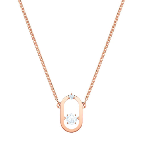 SWAROVSKI 施华洛世奇 跳动的心项链白色镀玫瑰金色女士项链 5468084
