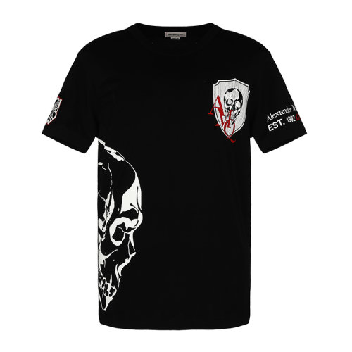 Alexander McQueen/亚历山大麦昆男士短袖T恤650423QQZ65