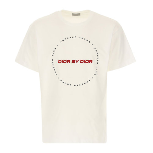 Dior 迪奥  男装 服装 黑色棉质LOGO标识 男士短袖T恤