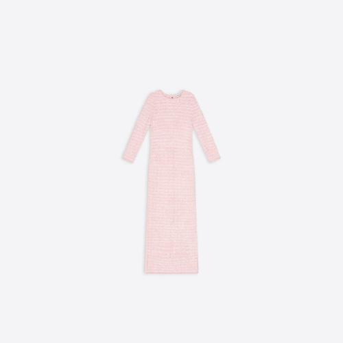  BALENCIAGA巴黎世家 22年秋冬 女士 连衣裙 Womens Back-to-front Dress in Pink 704570T32515