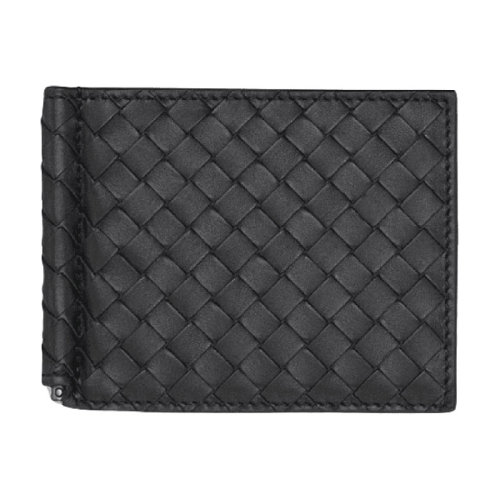 Bottega Veneta/葆蝶家 宝缇嘉男包 男士 黑色皮质经典时尚编织钱包 123180V46511000 ZWJ0012CD