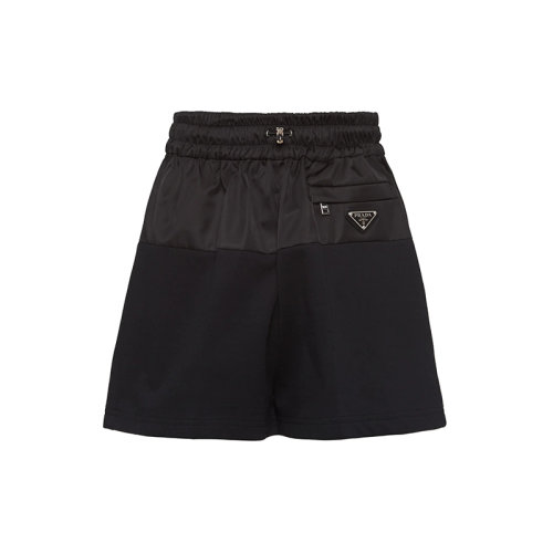 PRADA/普拉达 秋冬 女士黑色棉质运动风平纹针织短裤132353_1YYA_F0806_S_212