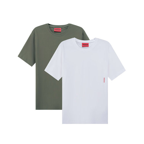 HUGO BOSS/雨果博斯 【22秋冬新款】 男士棉质贴身打底圆领短袖内衣T恤两件套装 50469769