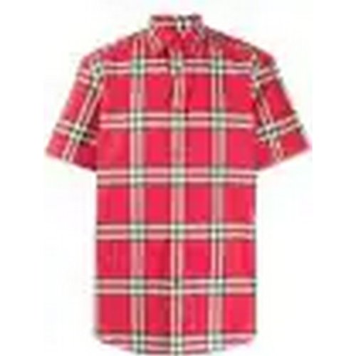  BURBERRY/博柏利 男士格纹棉质短袖衬衫 8020870 PLFSX