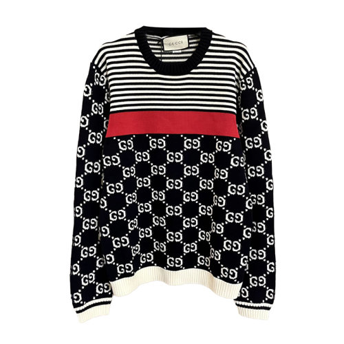 Gucci 古驰  满logo 针织衫 百搭男女同款