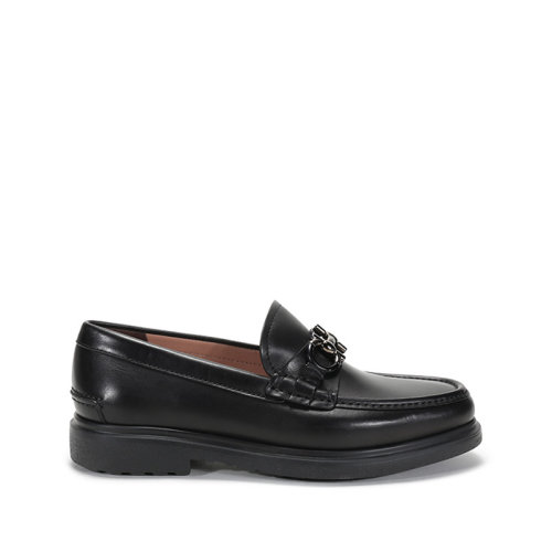 Salvatore Ferragamo/菲拉格慕 男士READY系列牛皮GANCINI莫卡辛鞋皮鞋单鞋 0735190