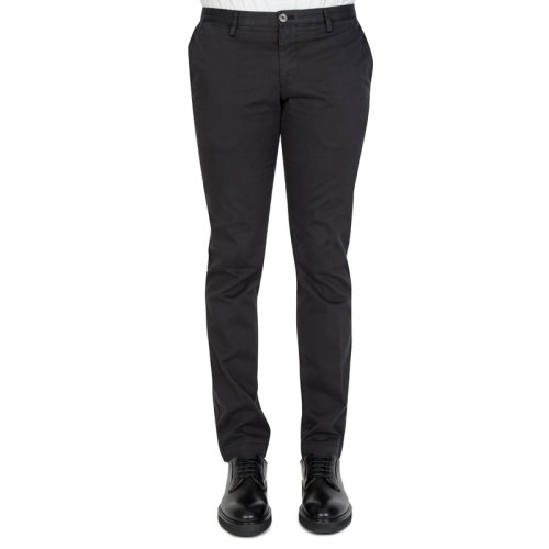 Hugo Boss 雨果博斯  男装 服饰  黑色棉修身显瘦舒适商务男士休闲裤 Stanini16W50400453