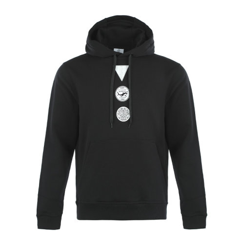 BURBERRY/博柏利21新品徽章印花棉质男士连帽套头卫衣男卫衣8042726