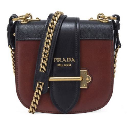  PRADA/普拉达 女士枣红色时尚休闲单肩包 1BH056 2BB0 F027M PLSX