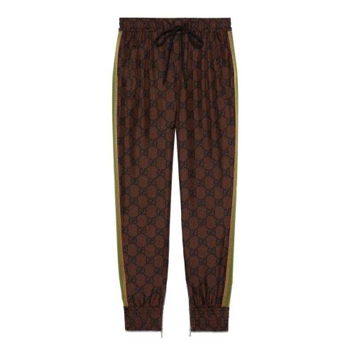  GUCCI古驰 22年秋冬 女士 GG印花真丝长裤 625005 XJCL5 2138 预定商品2-6周发货