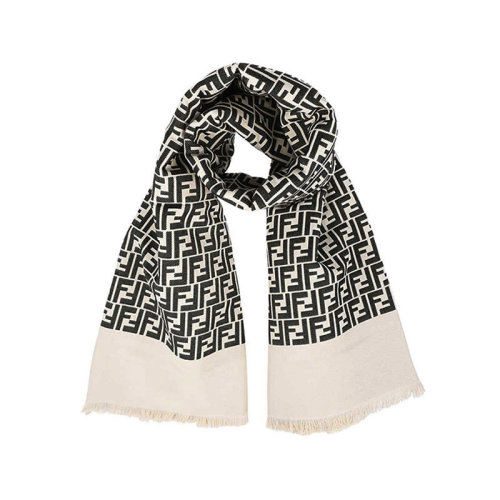 FENDI/芬迪 女士棉质沙滩毛巾披肩FF老花提花 FXH013 AKQS