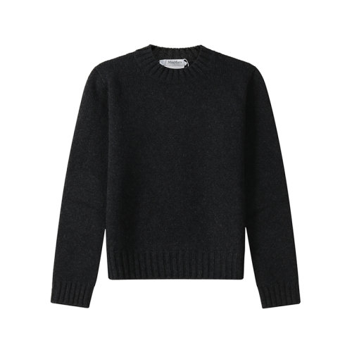 MaxMara/麦丝玛拉 女士针织衫/毛衣 女士绵羊毛/山羊绒圆领长袖针织衫羊毛衫毛衣煤灰色 13661313 LODI