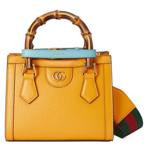  GUCCI古驰 22年秋冬 女士 Gucci Diana竹节迷你托特包 702732 U3ZDT 7480
