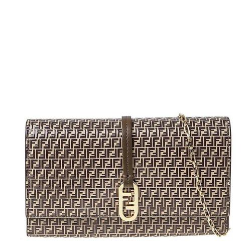  FENDI/芬迪 女士棕色时尚休闲手拿包单肩包 8BS061AHM1F1FNK PLSX