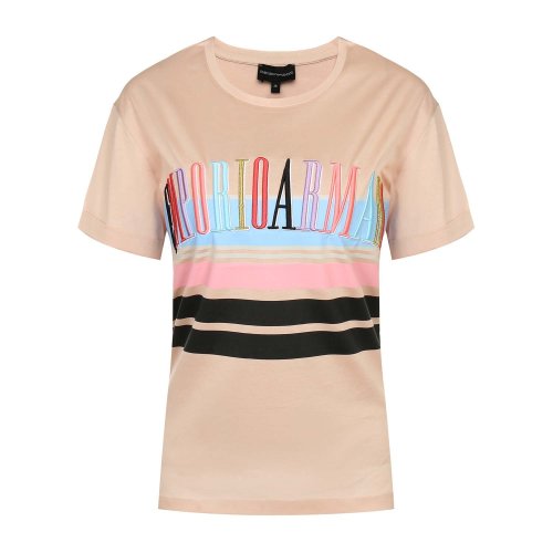 Emporio Armani/安普里奥阿玛尼 浅粉色 女士T恤 短袖 3G2T6R-2JQ3Z-0303