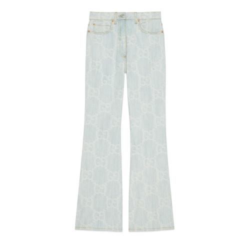  GUCCI古驰 22年秋冬 女士 “Gucci and California”GG牛仔裤 701547 XDB14 4692