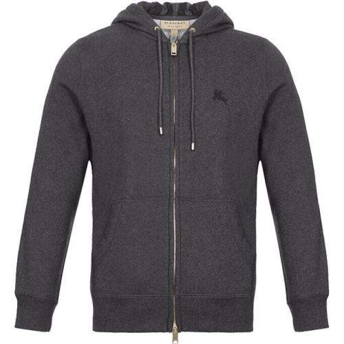 BURBERRY/博柏利 深灰色连帽夹克男士 40155591