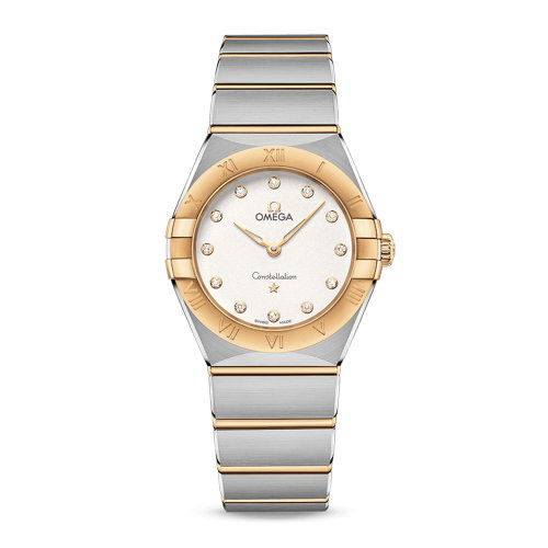 OMEGA/欧米茄 星座系列 精钢 18K金 钻石刻度 石英机芯 女士腕表 131.20.28.60.52.002