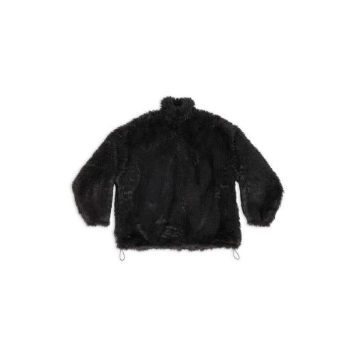  BALENCIAGA巴黎世家 22年秋冬 女士 夹克 Womens Zip-up Jacket in Black 622957TNQ021000