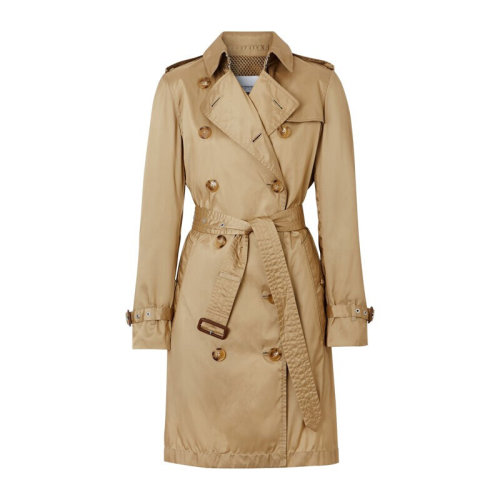 BURBERRY/博柏利 巴宝莉  女装 女士时尚百搭浅棕色织物长款风衣 80140171