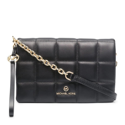 Michael Kors/迈克·科尔斯 女士纯色皮革方格纹金属字母徽标翻盖单肩包斜挎包女包 32H0GT9C5L 多色可选