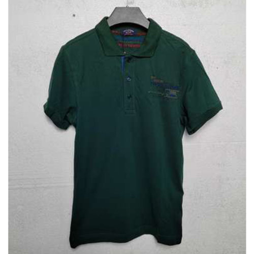 Paul&shark/鲨鱼 深绿色男士短POLO
