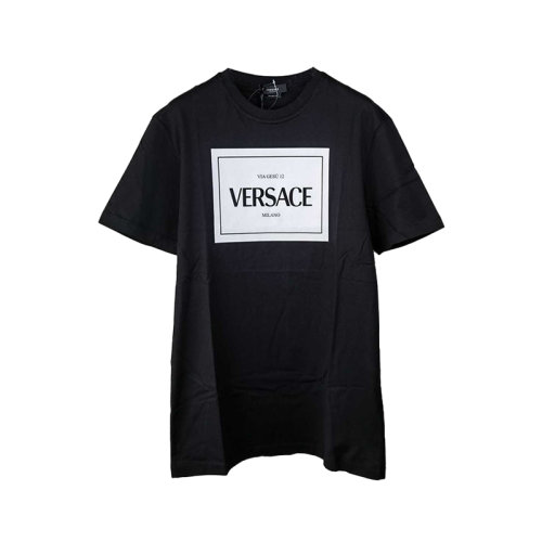 Versace 范思哲 新款logo短袖 黑色  男女同款