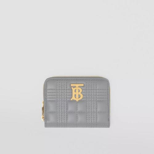  BURBERRY 22年秋冬 女士 Lola – 绗缝皮革萝纳拉链钱夹 80613041