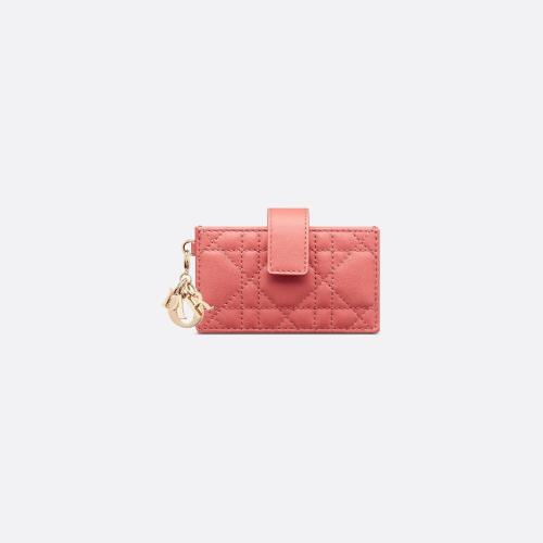  DIOR迪奥 22年秋冬 女士 卡包 Porte-cartes a goussets Lady Dior S0074ONMJ_M76P