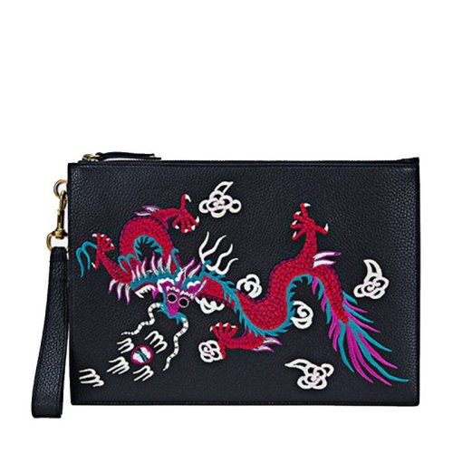 GUCCI/古驰  古琦女士黑色皮革手拿包 473934 A88WT 1058 HKY0011N