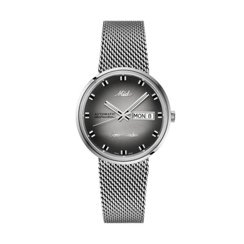 mido/美度 指挥官系列钢带自动机械男士腕表37.00毫米 M8429.4.27.11