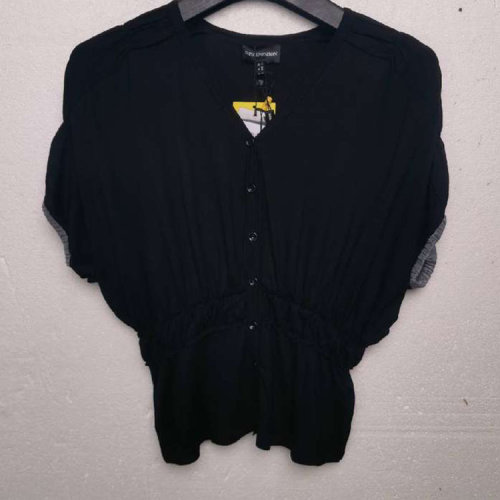 Emporio Armani/安普里奥阿玛尼 黑色女士短袖上衣