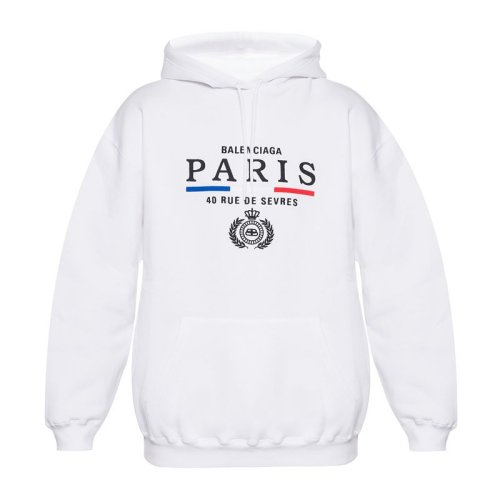  Balenciaga/巴黎世家 男士白色棉质卫衣 570811 TGV49 9000 PLFSX