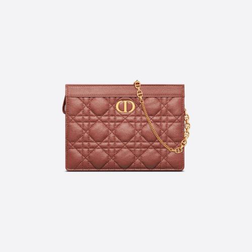  DIOR迪奥 22年秋冬 女士 手拿包 Pochette zippee a chaine Dior Caro S5106UWHC_M48M