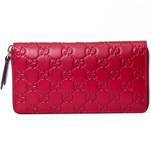 GUCCI/古驰 古琦女包 女士 红色皮革时尚卡包钱包 410102 CWC1G 6433