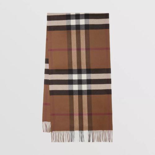  BURBERRY 22年秋冬 男士 格纹羊绒大号围巾 80453361 预定商品1-3周发货