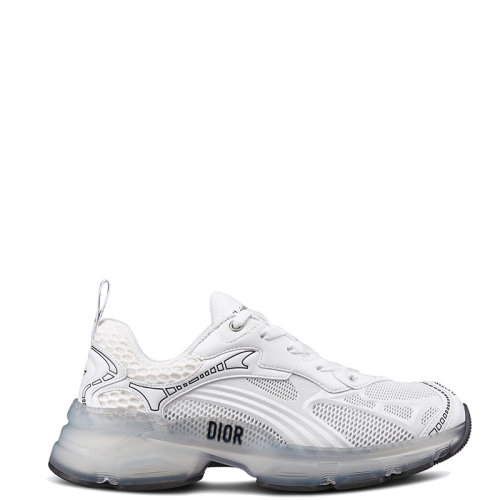 DIOR/迪奥 22年秋冬新款 VIBE系列 女士白色科技面料拼网眼织物饰透明效果橡胶镶片运动鞋KCK337PRU_S10W